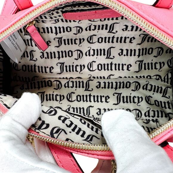 Juicy Couture Pink Lemonade Mini Barrel Bag - 9” x 5” - Picture 4 of 9